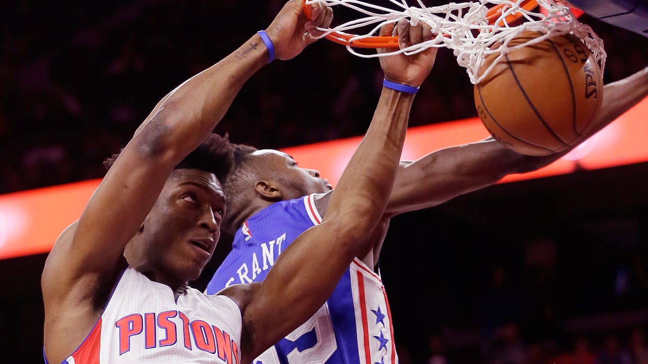 Pistons start slow, finish strong in win over Sixers